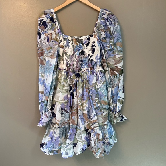 & Other Stories Floral Mini Dress - Picture 6 of 7